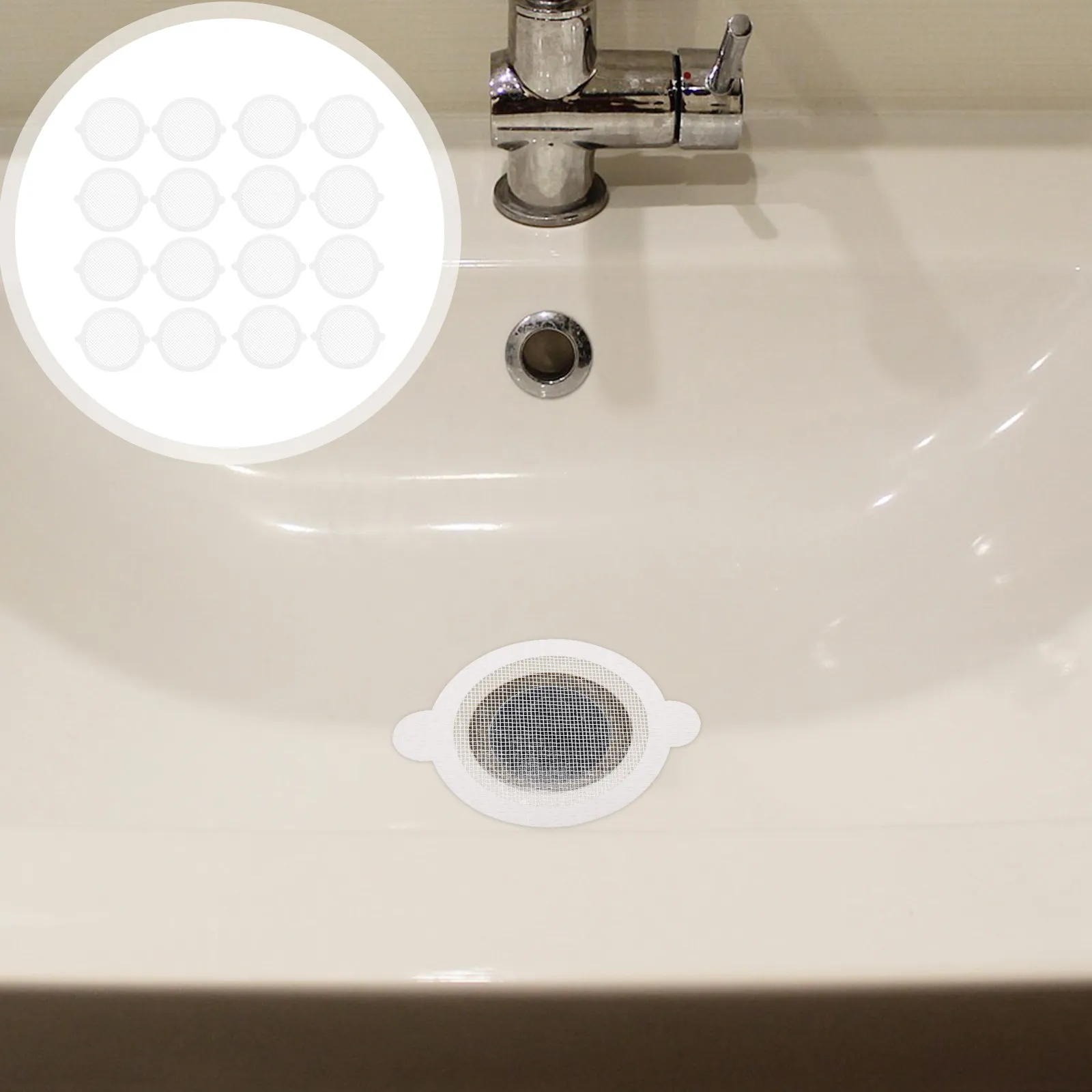 

30 шт. Легко устанавливаемые ловушки для волос для напольных сливов, раковин, ванных комнат, кухонь, для гладких поверхностей, противозасорный фильтр, сетка для канализации