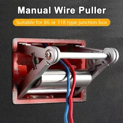 86 and 118 Bottom Boxes Universal Wire Threading Aid Tool Electrician Pulley Cable Puller Fast Wire Threading Auxiliary Tool