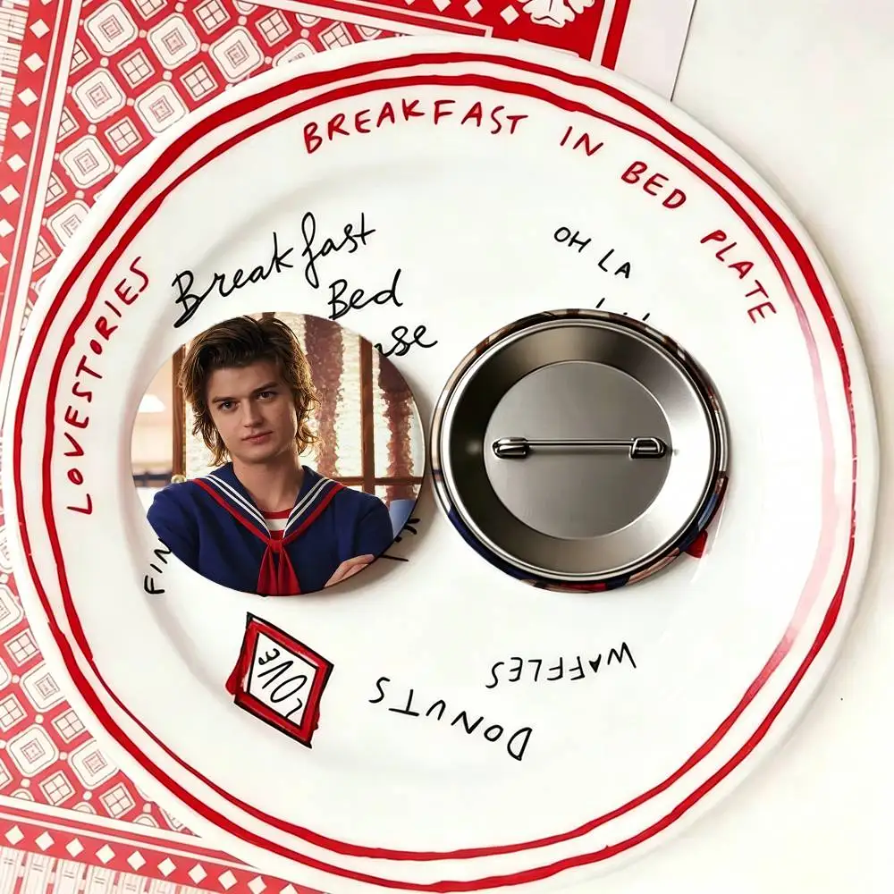 Joe Keery Stranger   Laser Badge Applicable For Backpack Clothes Hats Decor Creative Accessories
