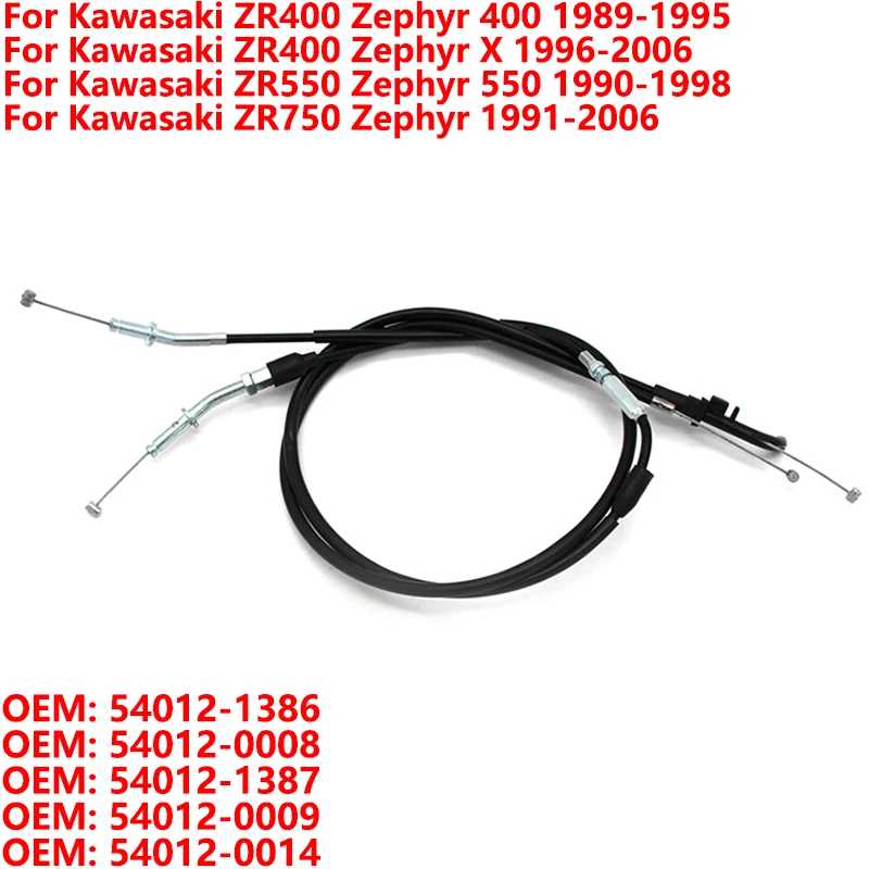 

Motorcycle Throttle Accelerator Cable For Kawasaki ZR400 ZR550 ZR750 Moto 54012-1386 54012-0008 54012-1387 54012-0009 54012-0014