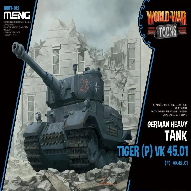 

Meng WWT-015 Germany Heavy Tank Tiger (P) Model Kit