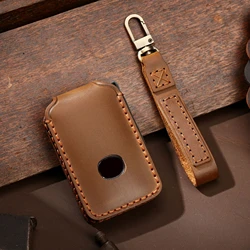 2/3/4 Bottons Leather Car Key Cover Case for Mazda 3 Alexa CX-30 CX30 CX5 CX-5 CX8 CX9 CX4 2019 2020 2021 2022 2023 Accessories