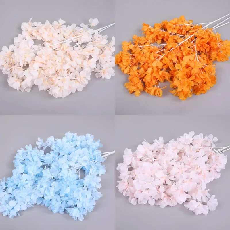 Floating Snow Cherry Blossom Artificial Flowers Wedding Flowers Wedding Ceiling Decoration Fake Flowers Cherry Branches