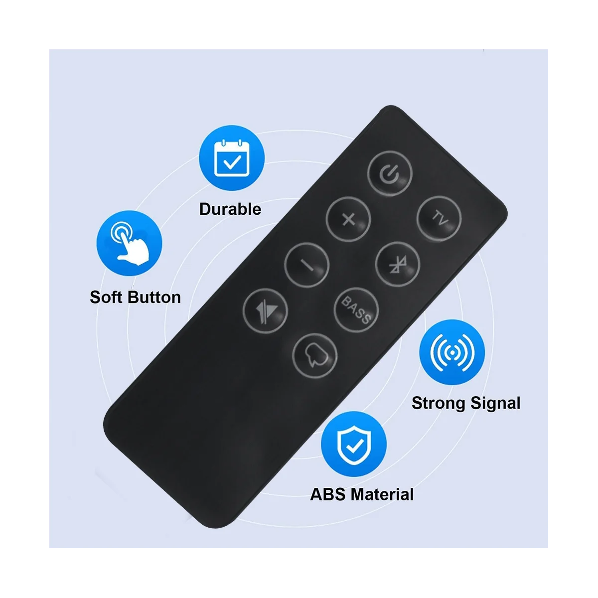 CD Player Home Media Audio Remote Control for Bose SOLO 5 15 II Bluetooth-Compatible Music System Controller