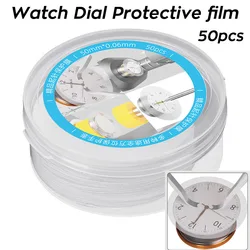 Set of 50PCS Watch Dial Protective Film Protect Watch Pointer Remove Pad Repair Protection PVC Films Separate Packaging