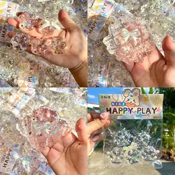 Kawaii Mochi Toys Mini Cat Paw Fish Ice Block Pinch Ball Toy For Kids Antistress Ball Cube Squeeze Stress Reliever Toys K6J8