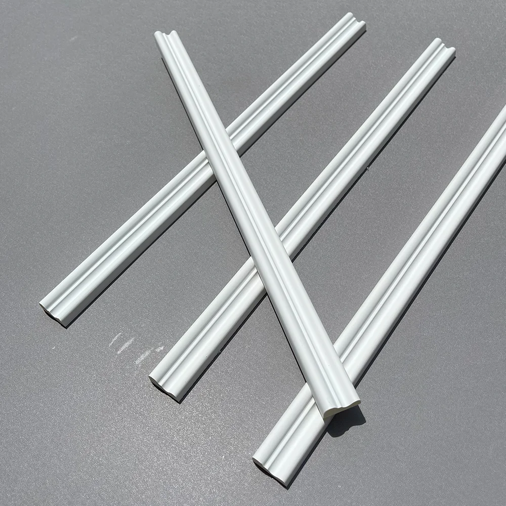 18 Pieces of PU Decorative Lines Imitating Gypsum Material Background Wall Shape, Decorative Edge Banding Strips