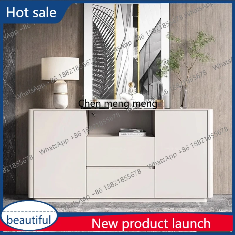 

A55 Итальянский обеденный боковой шкаф из цельного дерева, современный простой настенный входной шкаф для дома