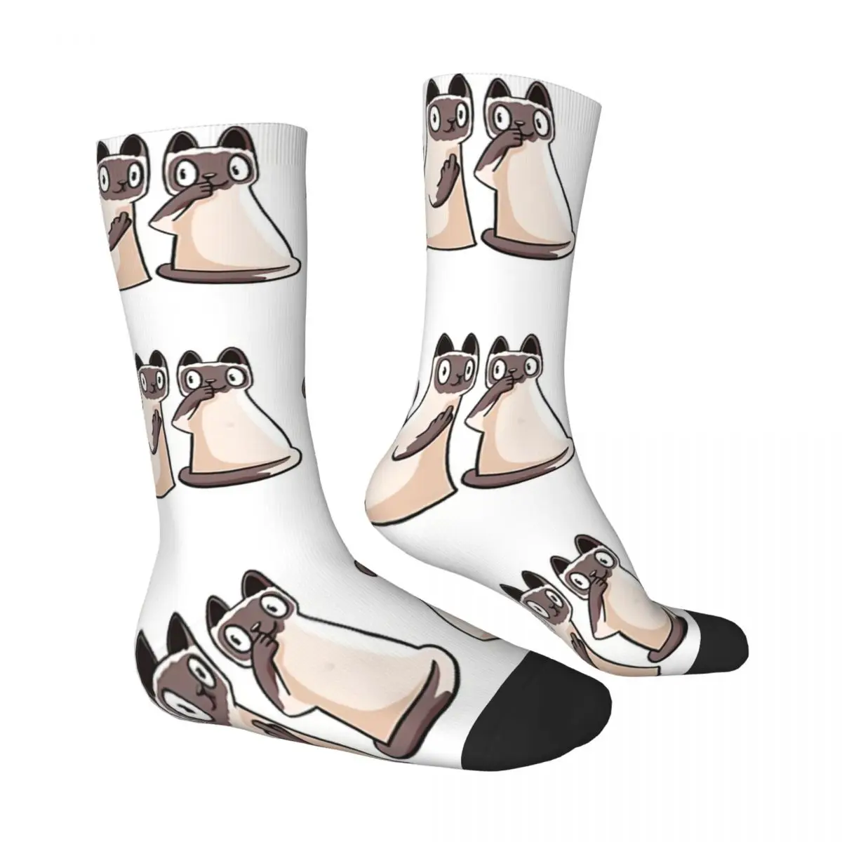 Gossip Siamese Socks Gym 3D Print Boy Girls Mid-calf Sock image 3