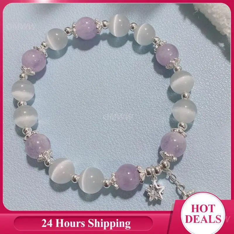 Cartoon Bracelet Fashion Mellow Glass Bracelet Moonstone Bracelet Crystal Bracelet High Quality Not Easy To Break Moon Bracelet