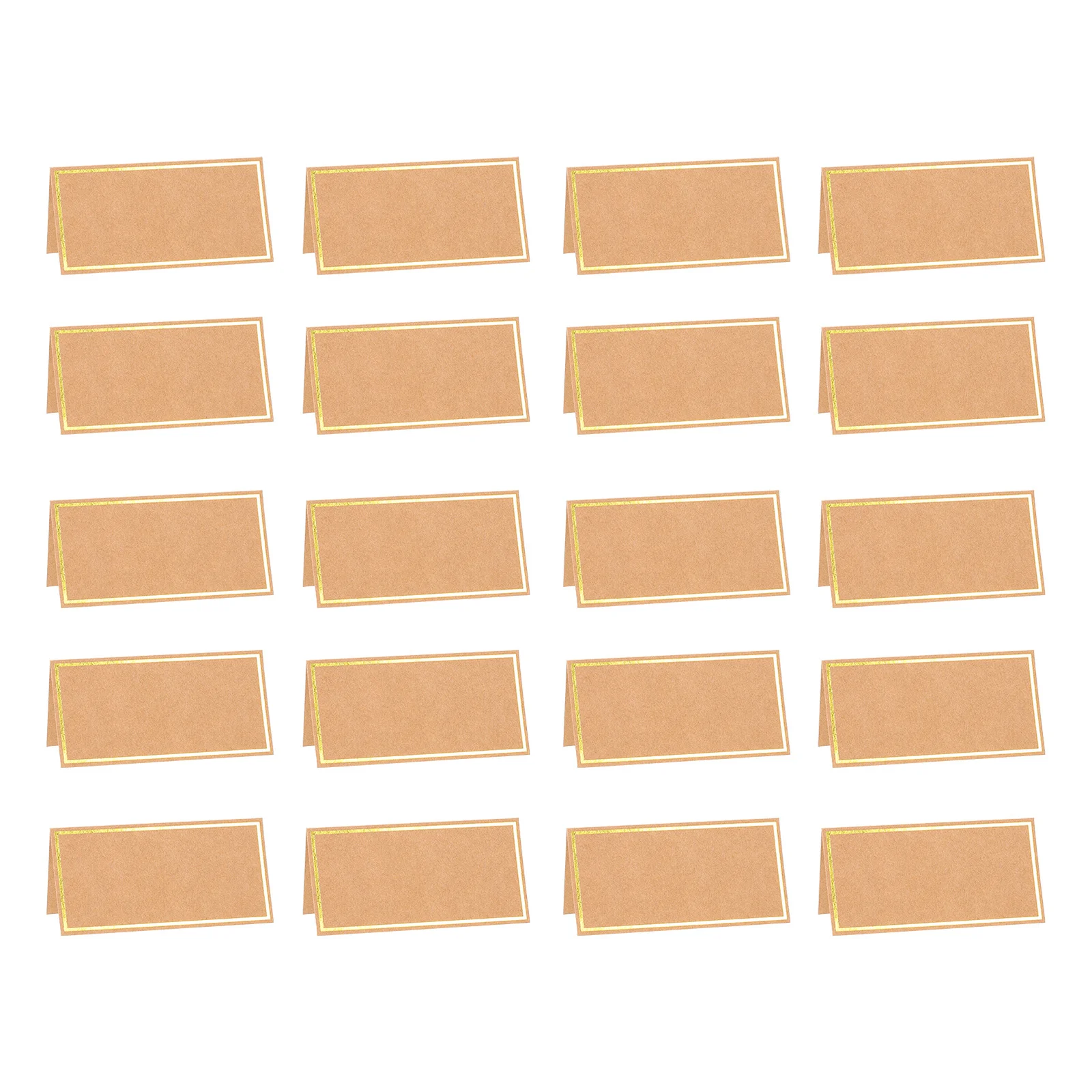 50 Pcs Wedding Signs Blank Bronzing Seat Card Table Place Cards for Seating Banquet Decor