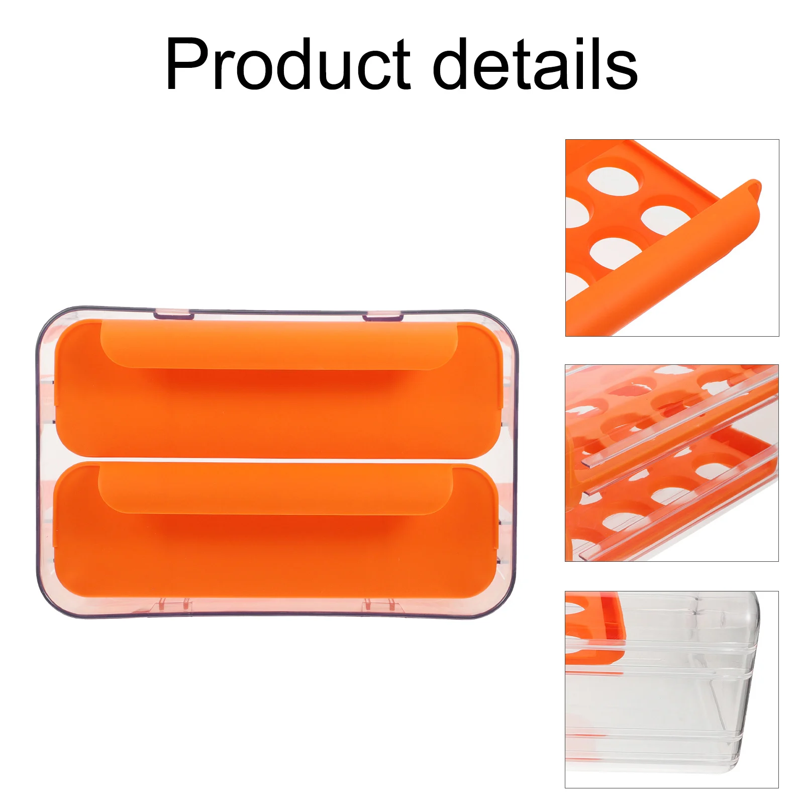 

Refrigerator 32-Compartment Drawer Egg Container Stabilized Storage Case for Kitchen and Freezer Refrigerator Egg Storage Box