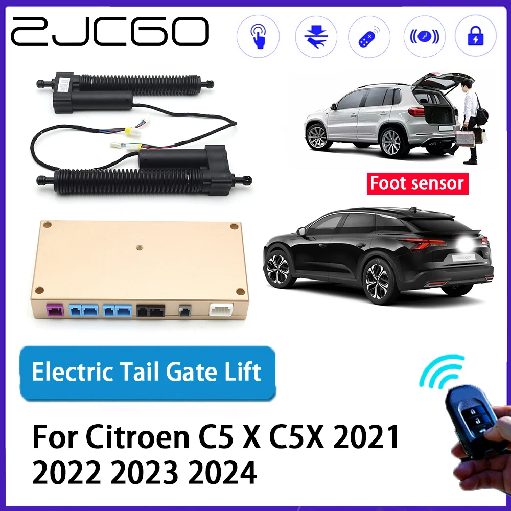 

ZJCGO Car Auto Trunk intelligent Electric Tail Gate Lift Automatic Tailgate Opener for Citroen C5 X C5X 2021 2022 2023 2024