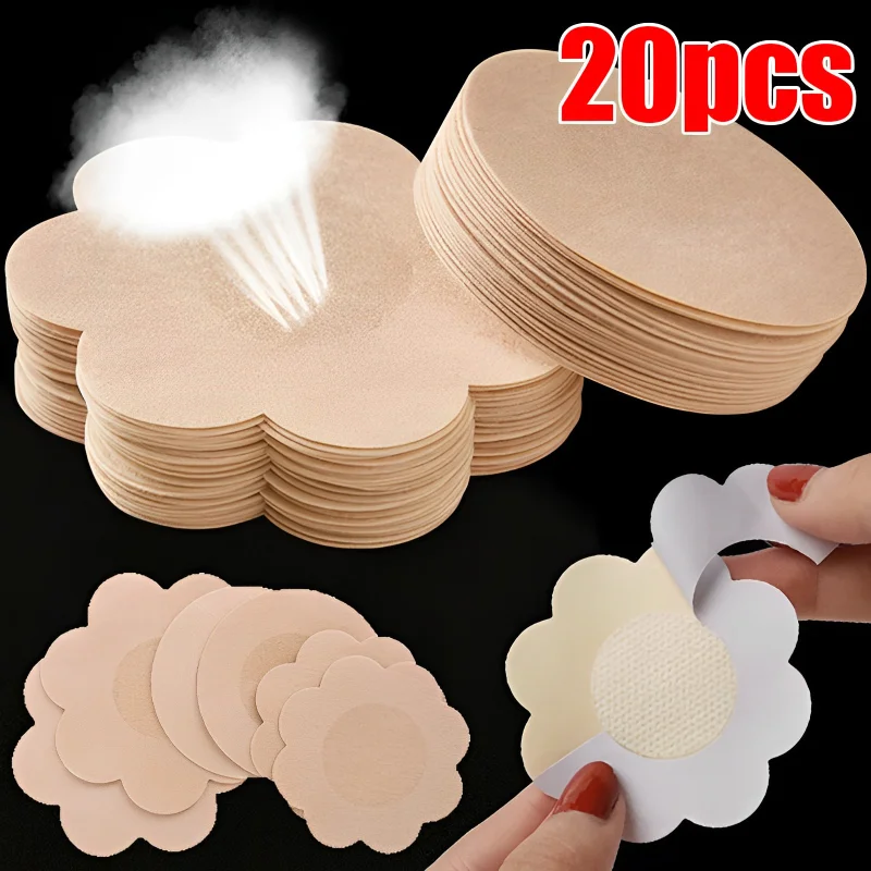 Nipple Pasties Nipple Covers Women Adhesive Breast Petals Disposable Pads Female Stickers for Nipples On The Chest 10/20Pcs