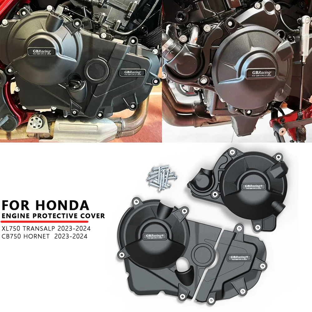 

Для HONDA CB750 HORNET 2023-2024 мотоциклов, крышка двигателя, защитный чехол, защитные чехлы для двигателя XL750 TRANSALP 2023-2024