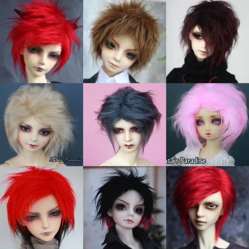 New Arrival BJD Doll Fur Wig for 1/3 1/4 BJD SD MSD MDD Multicolor Fur Wigs Doll Accessories