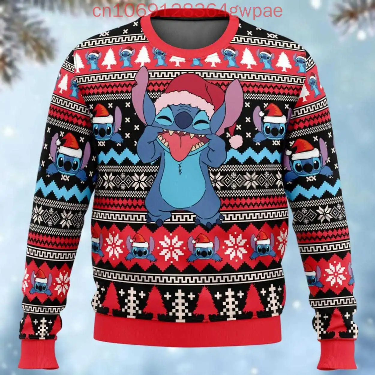 Disney Christmas Stitch Ugly Men Sweater Merry Stichmas Christmas Sweatshirt Land Trip Sweater Magic Kingdom Xmas Shirt