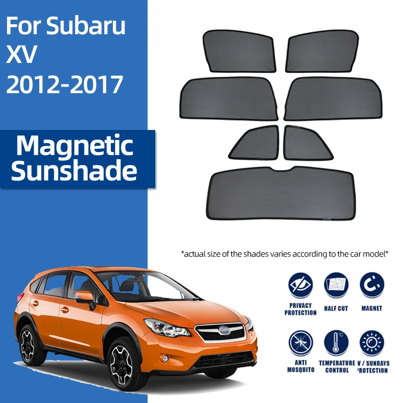 

Magnetic Car Sunshade Front Windshield Rear Side Window Sun Shades Visor For Subaru XV WRX STI 10Th 11TH IMPREZA 2007-2022