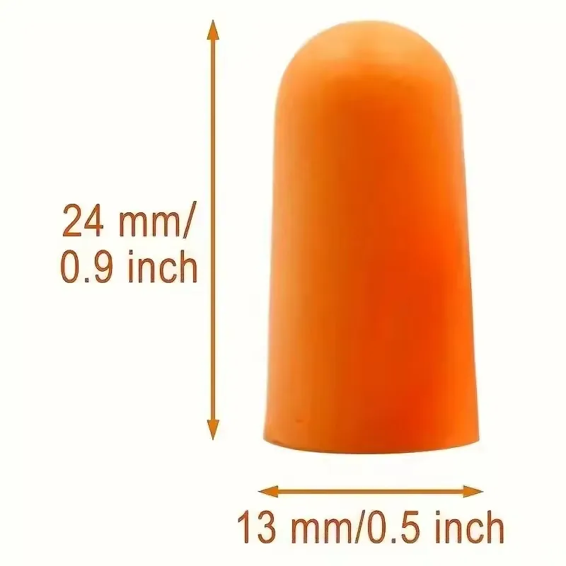 10/20/30Pairs Double Orange Sound Insulation Earplugs Sleep Dormitory Travel  Soft Sound Insulation Earplugs Travel Aircraft
