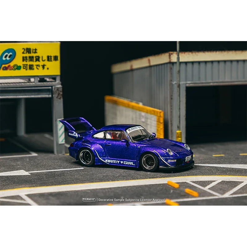 PreSale TW 1:64 RWB 993 ARMY GIRL Diecast مجموعة نماذج السيارة ألعاب Tarmac Works