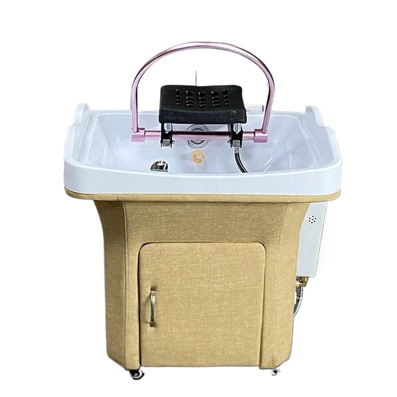 Estilo japonês shampoo água circulação elegante com máquina conveniente salão de beleza cabeleireiro especial shampoo cadeira salão de beleza
