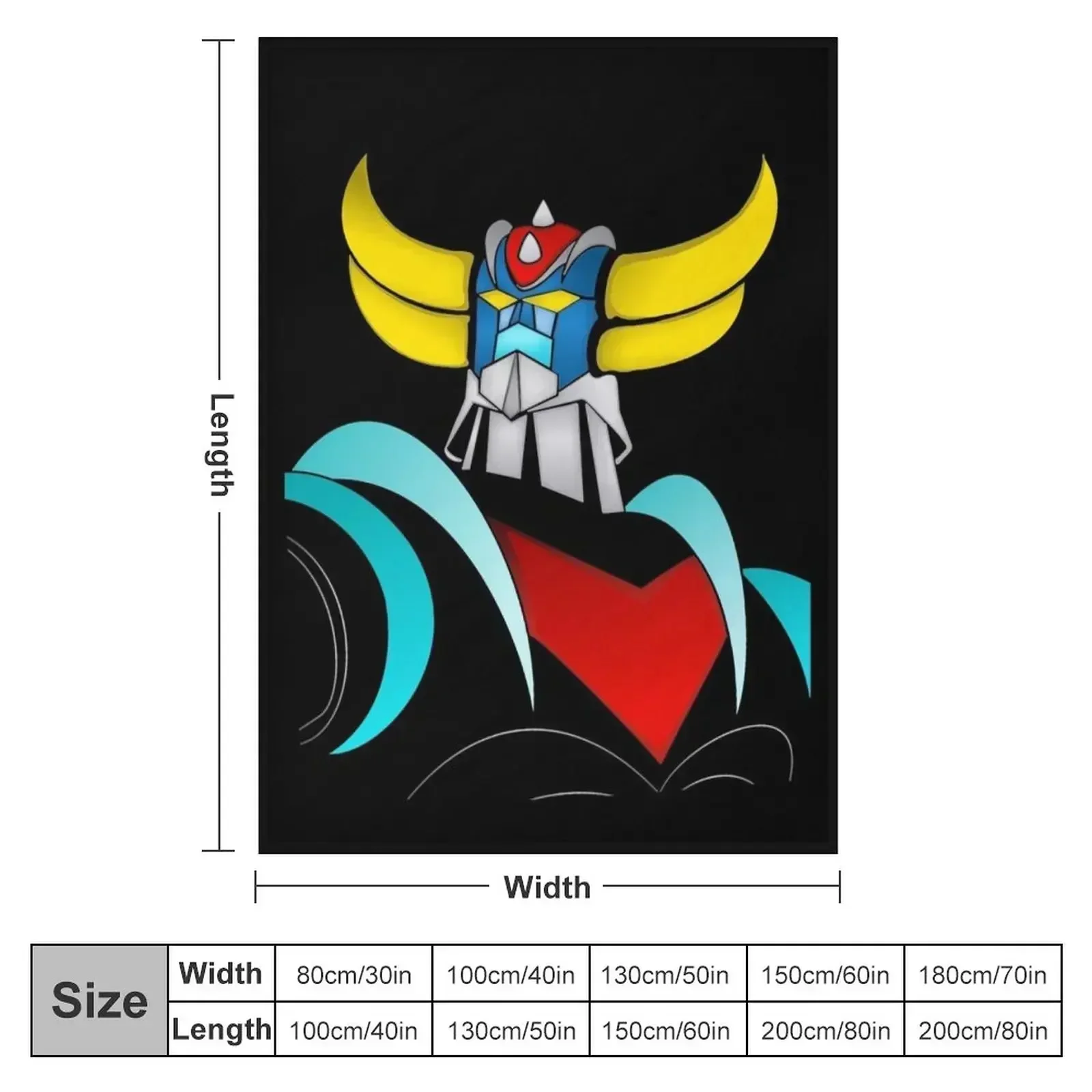 Grendizer, Goldorak Throw Blanket blankets and throws Hairy Decorative Sofas Blankets