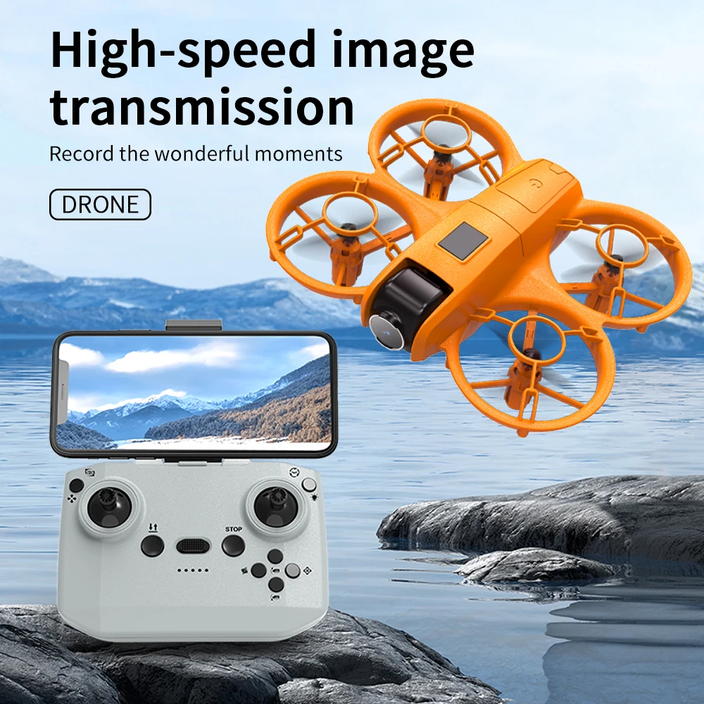 4DRC V2 Мини-дрон WIFI RC Quadcopter 180 °   Регулируемая камера-вертолет для начинающих, детская игрушка в подарок, оптический поток