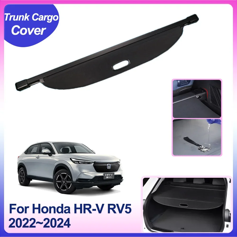 

Для Honda HR-V HR V Vezel RV5 2022 ~ 2024 2023 задняя багажная Крышка для груза разделительная панель защита для конфиденциальности занавеска аксессуары для интерьера