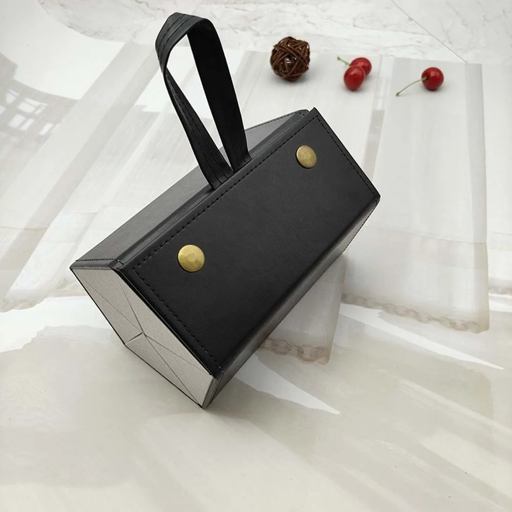 

Portable 5 Slots Glasses Organizer PU Large Capacity Folding Glasses Storage Box Anti-lost Anti-splash Water