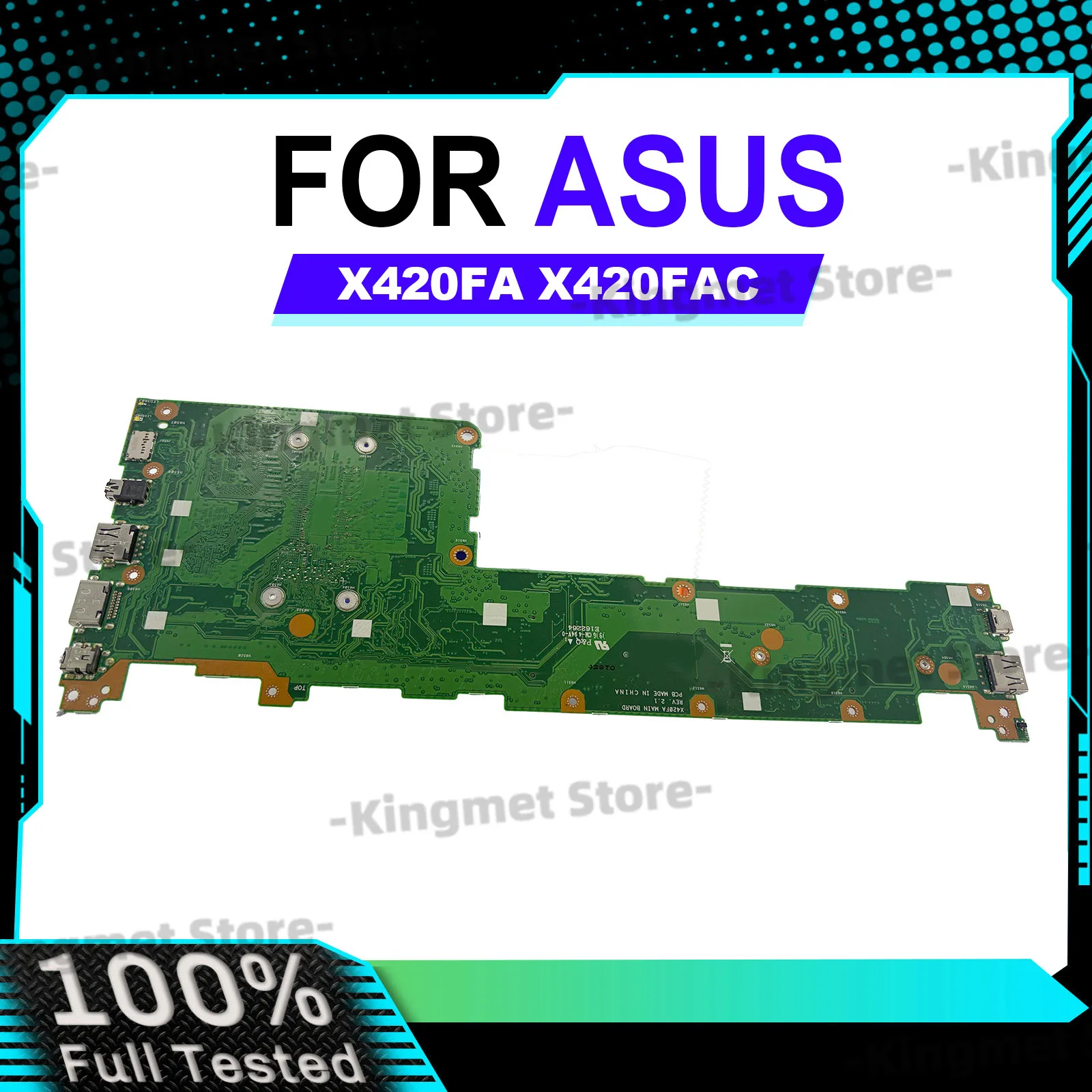 

X420FA Laptop Motherboard For ASUS VivoBook X420FA Y406FA X420FAC F420FA X420F A420FA Mainboard With I3 I5 I7 CPU 100% tests OK