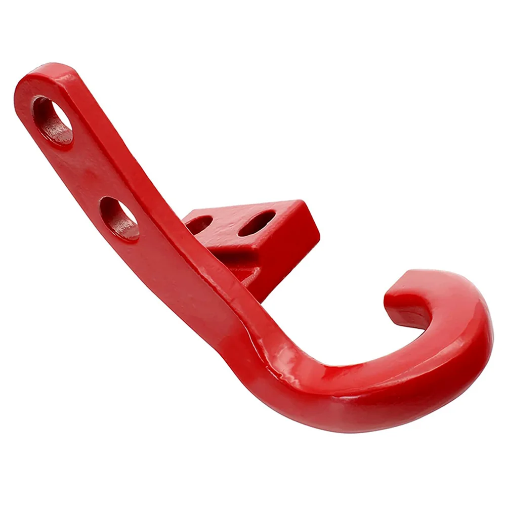 Tow Hook Kit Left Trailer Hitch Receiver for 2018 2019 2020 2021 2022 2023 Jeep Wrangler JL JLU Towing Accessories, Red