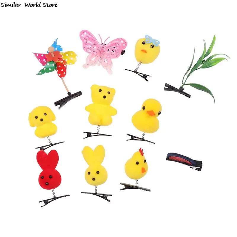 Little Yellow Duck Hairpin Spring Hair Accessories Headdress Children Gift Funny Christmas Decoration