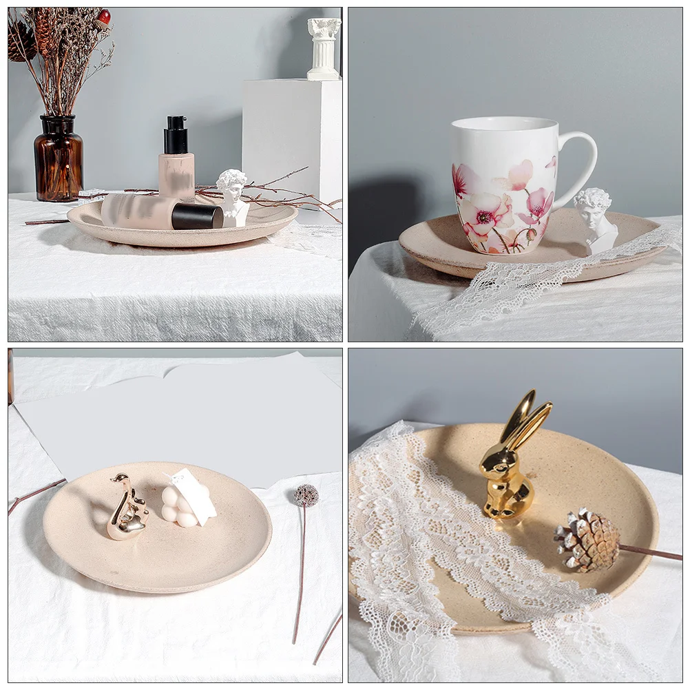 

Тарелка для демонстрации ювелирных изделий, лоток для хранения сережек, органайзер, экологически чистый деревянный круглый дизайн, высококачественные винтажные декоративные домашние украшения