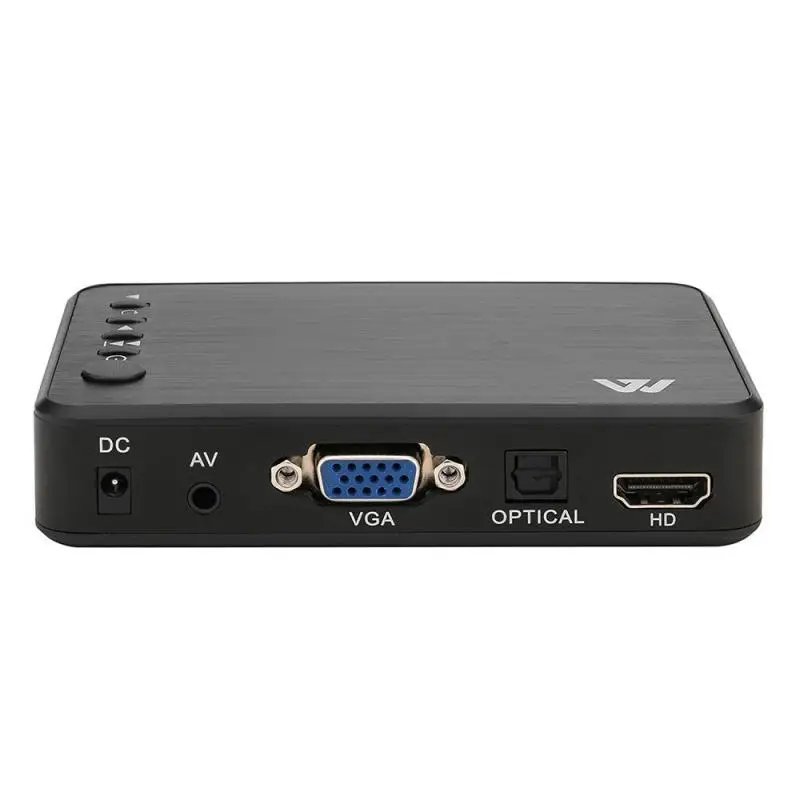 Ultra Media Player For Car TV SD MMC RMVB MP3 USB External HDD U Disk MultiMedia Media Player Box With VGA SD MKV H.265