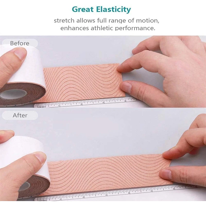 5 سنتيمتر * 5 متر الرياضة شريط علم الحركة ضمادة مرنة أشرطة مقاوم للماء ل الكاحل المعصمين الركبتين تشغيل كرة القدم الرياضة الأقواس يدعم #2
