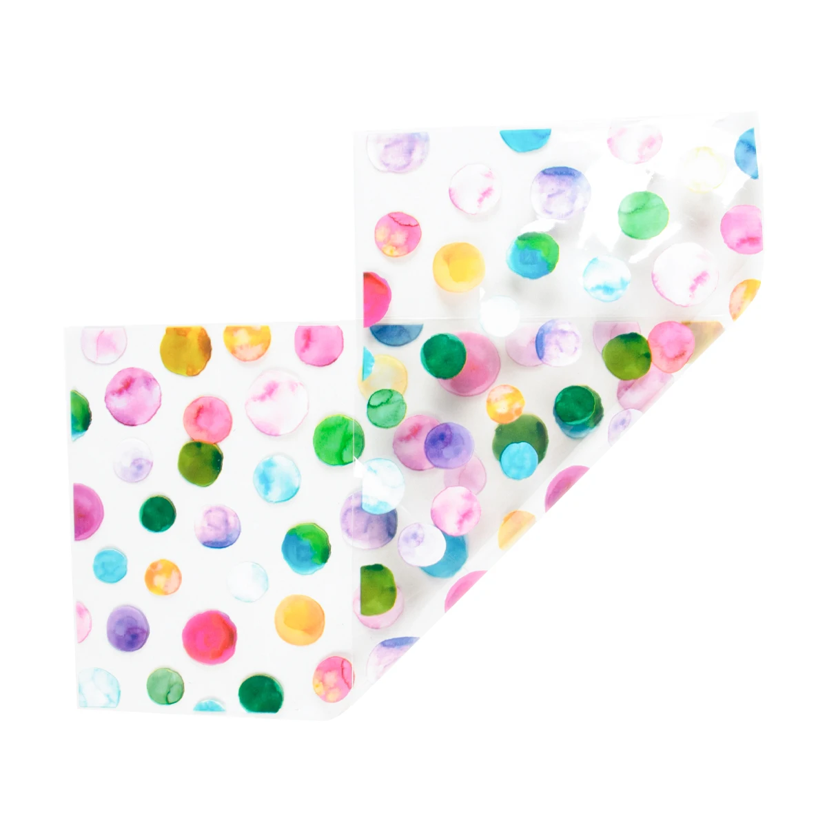 50pcs Rainbow Polka Dot Printed Cellophane Treat Bags Plastic Candy Gift Bags for Baby Shower Birthday Weddings Party Favors bag