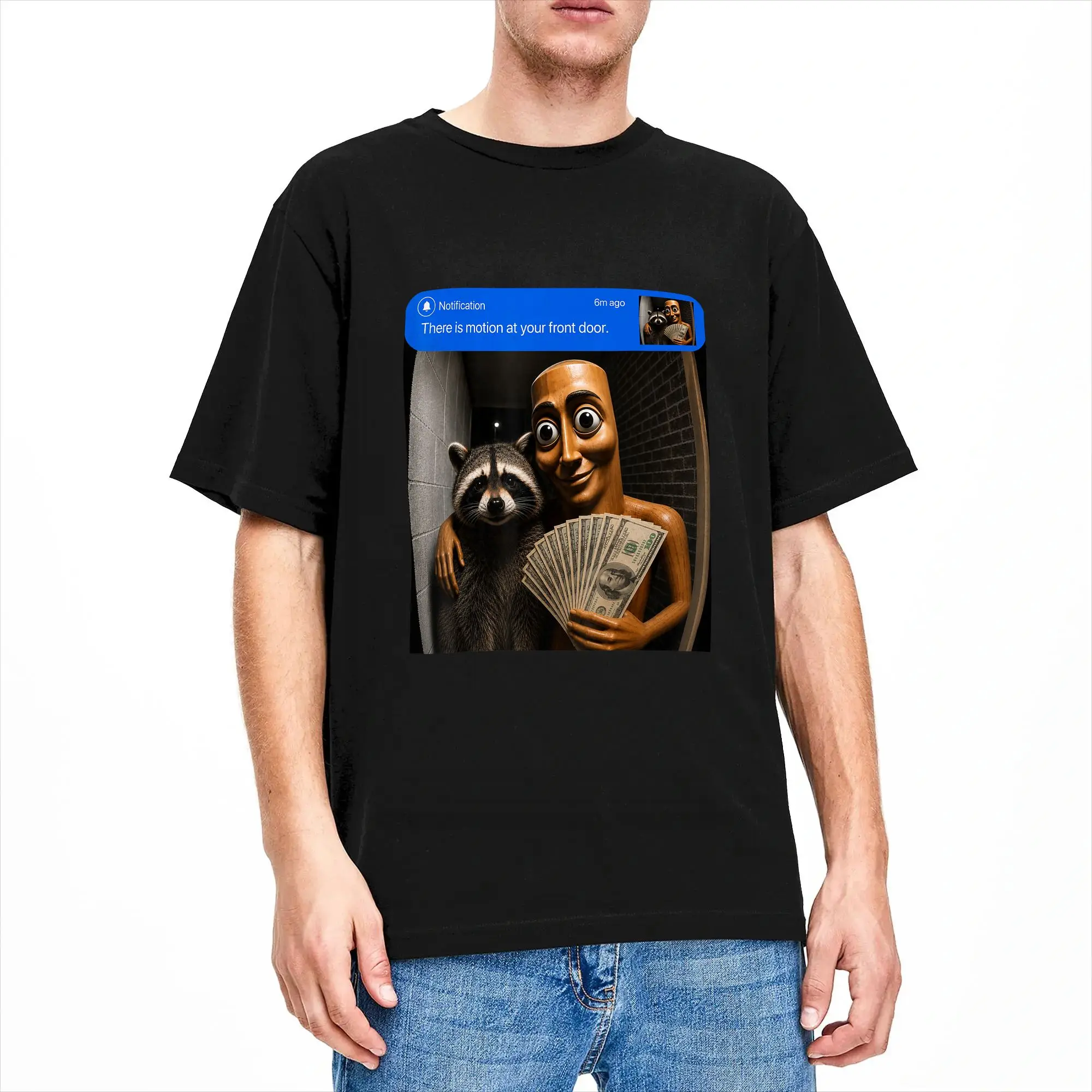 There is Motion at Your Front Tung Tung Sahur Jimothy Money T Shirt Summer Cotton T Shirts For Male Trending Casual Tee Shirt