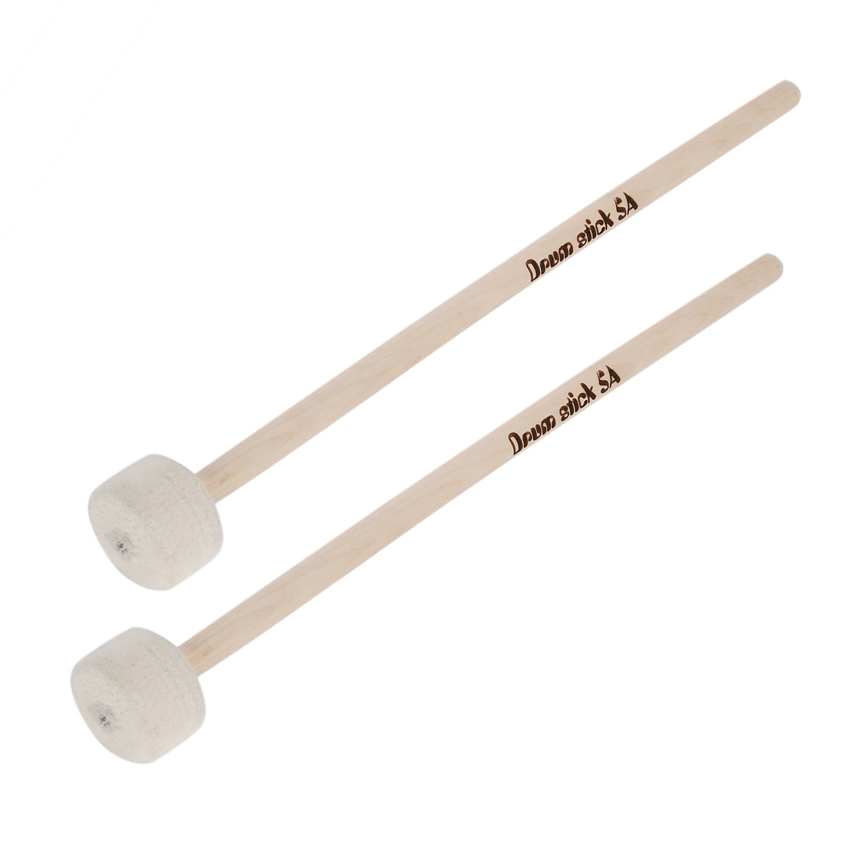 1 Pair Drum Mallet Stick Felt Head Mallet Timpani Stick Big Drum Hammer Timpani Mallet for Percussion Instrument