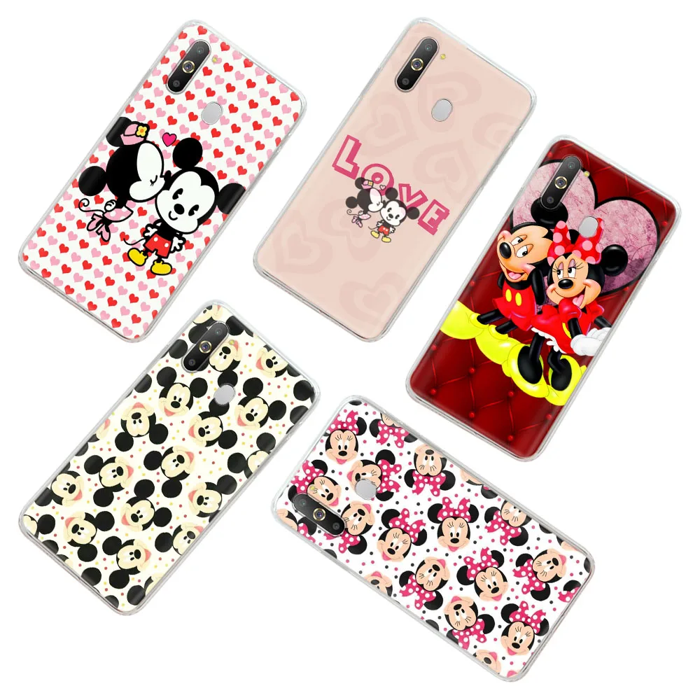 Mickey Mouse Transparent Soft Case for LG V60 THINQ5 V50 V40 Stylo 6 Q61 Q60 Q52 K30 K92 K62