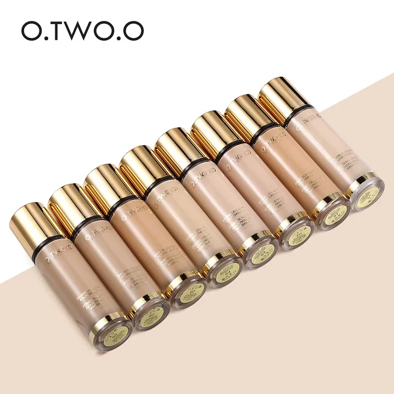 O.TWO.O Liquid Foundation Invisible Full Coverage Make Up Concealer Whitening Moisturizer Waterproof Makeup Foundation 30ml Hot