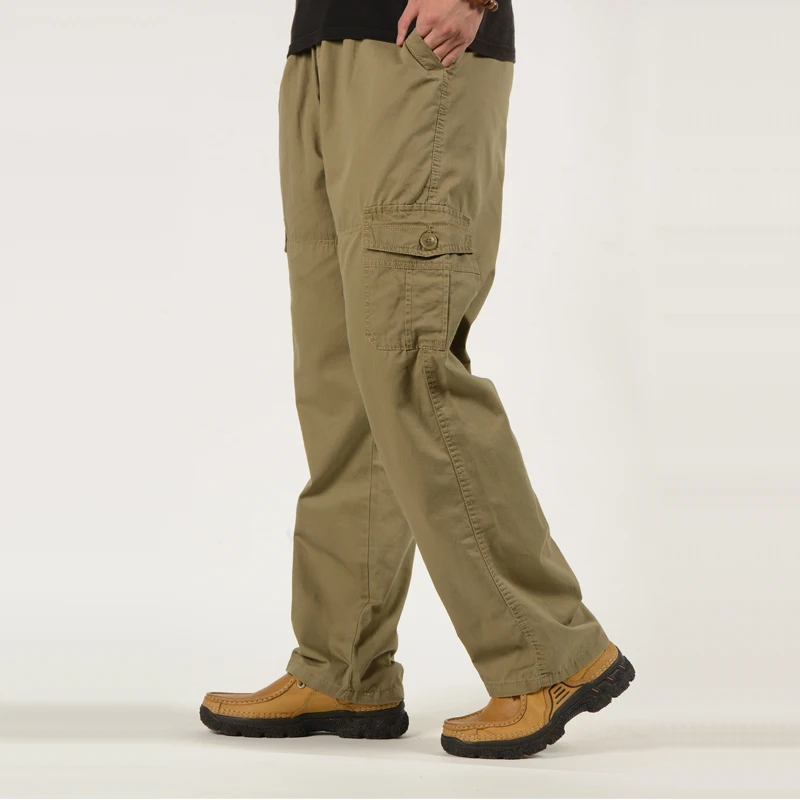 

Men's Loose-fitting Micro-stretch Cargo Pants Outdoor Windproof Multi-pocket Slacks Men's Winter Military Cargo Pants