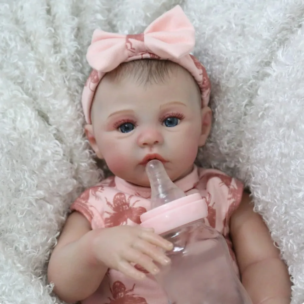 18 Inch Meadow Handmade Lifelike Reborn Doll Bebe Newborn Doll For Children Birthday Gifts