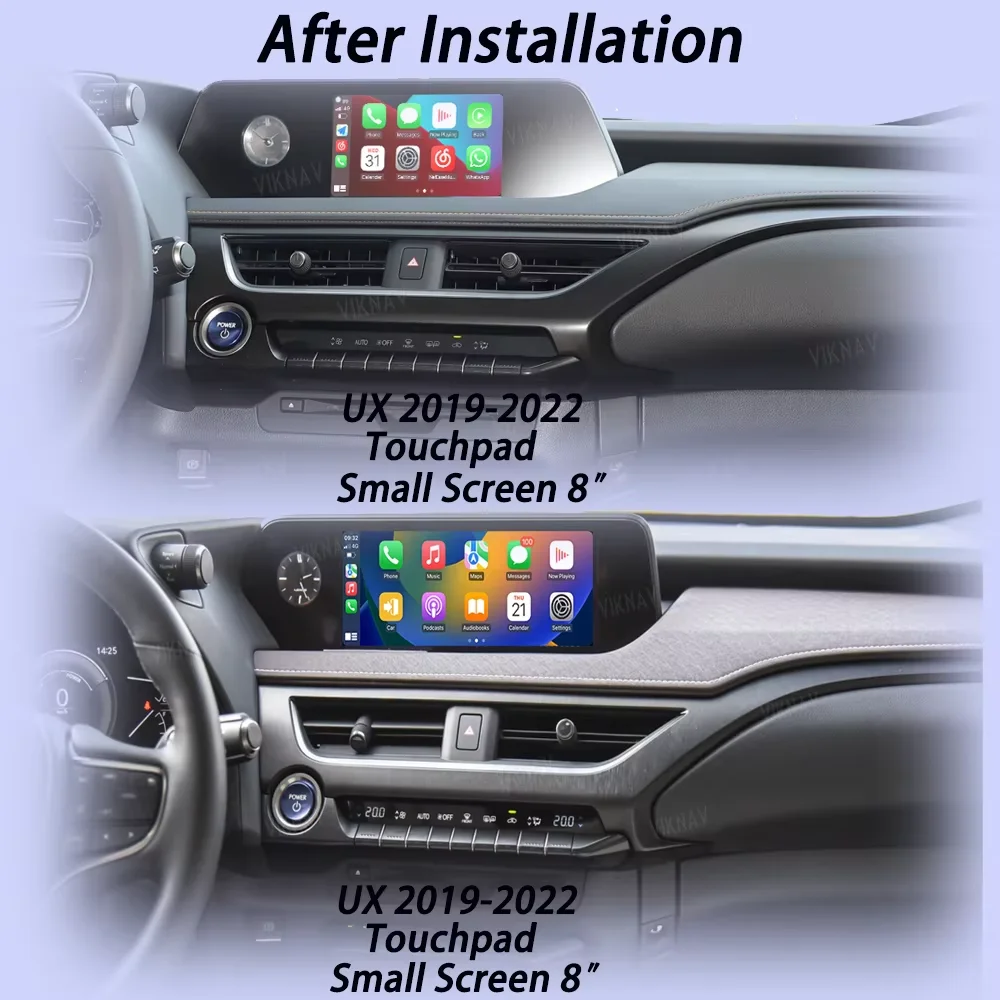 صندوق فك تشفير نظام voknav-Linux ، مشغل سيارة لاسلكي ، أندرويد ، لكزس UX Auto #3