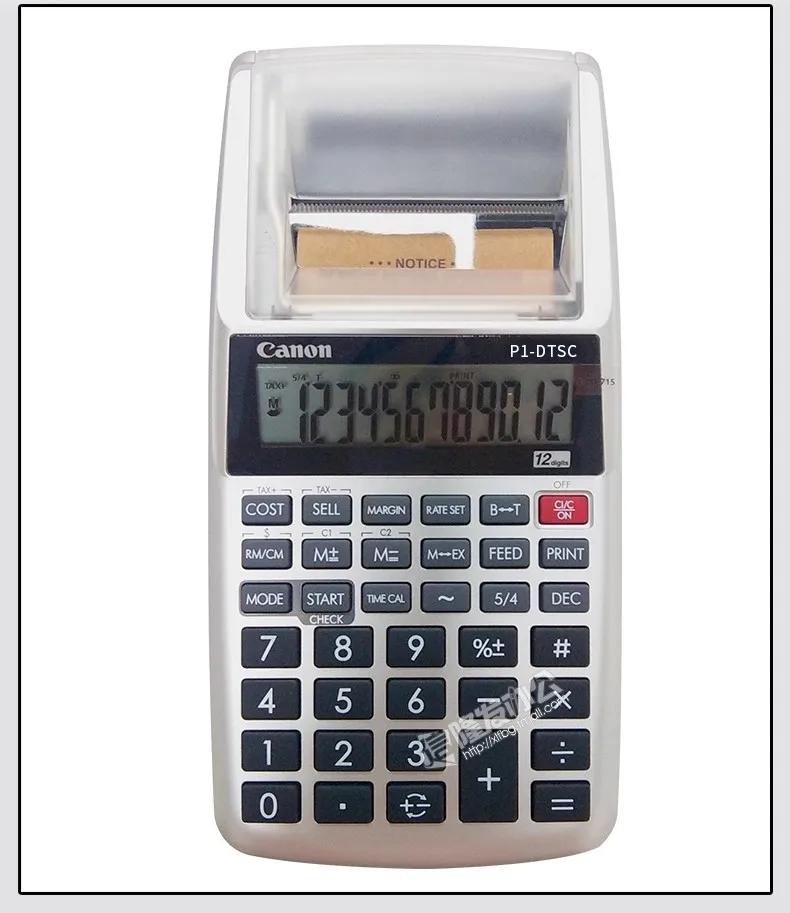 Small Desktop Printing Calculator Monochrome Printing Calculator P1 Printing Calculator Battery And Dc Dual-purpose Office Gift