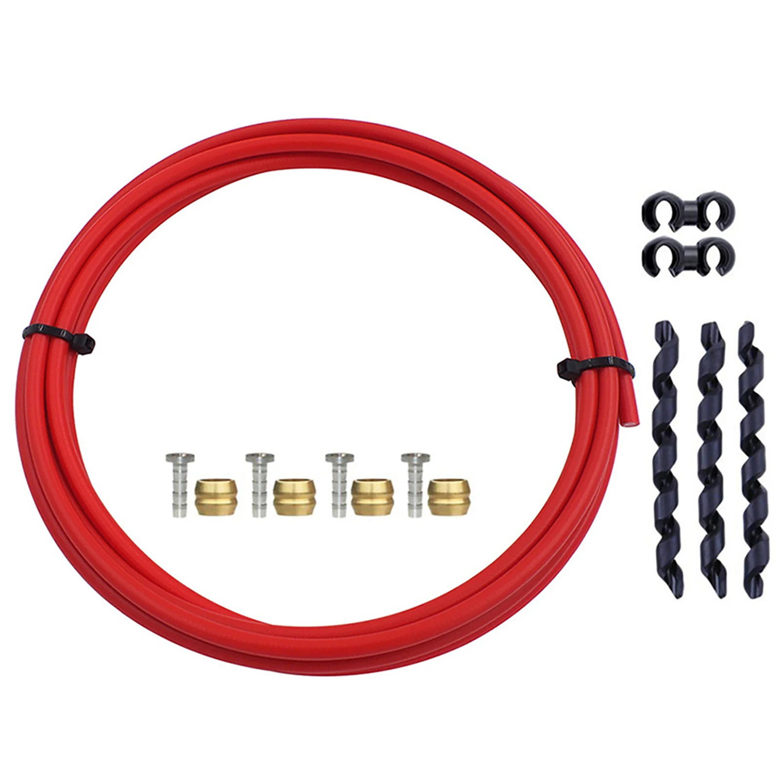 

2 м тормозная трубка, резиновый тормозной шланг, обслуживание велосипеда, 2 м, черный аксессуар, практичный дизайн, разъем банджо 5 мм, внутренний диаметр 2 мм