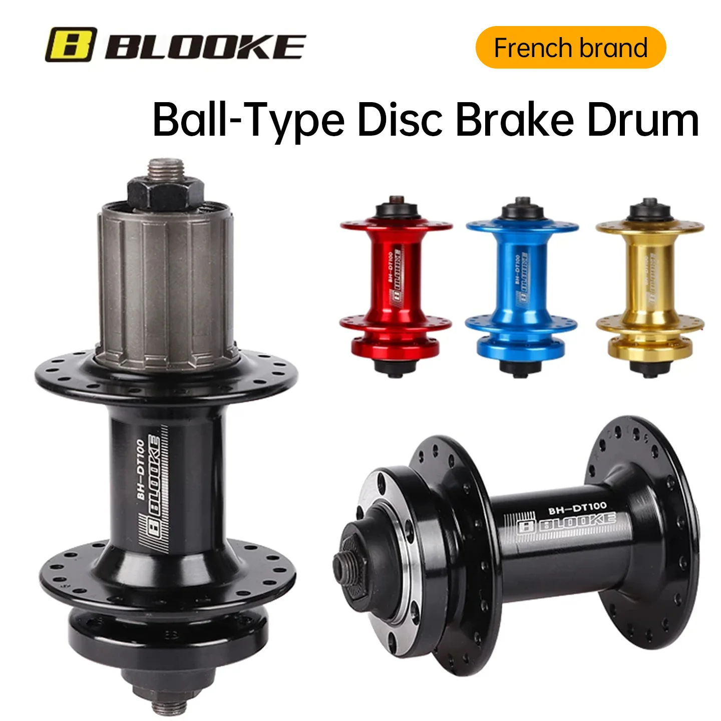 BLOOKE DT-100 MTB Quick Release Disc Brake Rear Hub 7/8/9 Speed Cassette Body 32/36 Hole Shell Ball Bearing