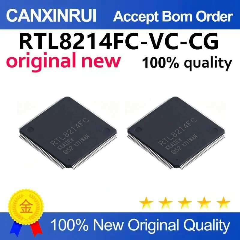 （5pcs-100pcs）New genuine RTL8214FC-VC-CG RTL8214FC QFP-176 Ethernet transceiver chip