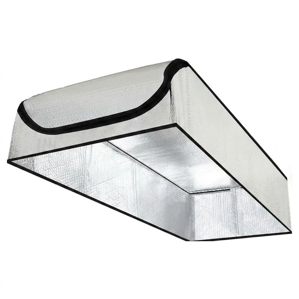 Attic Door Cover Reflective Thermal Insulator for Homeowners Energy Saving Aluminum Foil Tent Heat Shielding 138x63.5x28cm