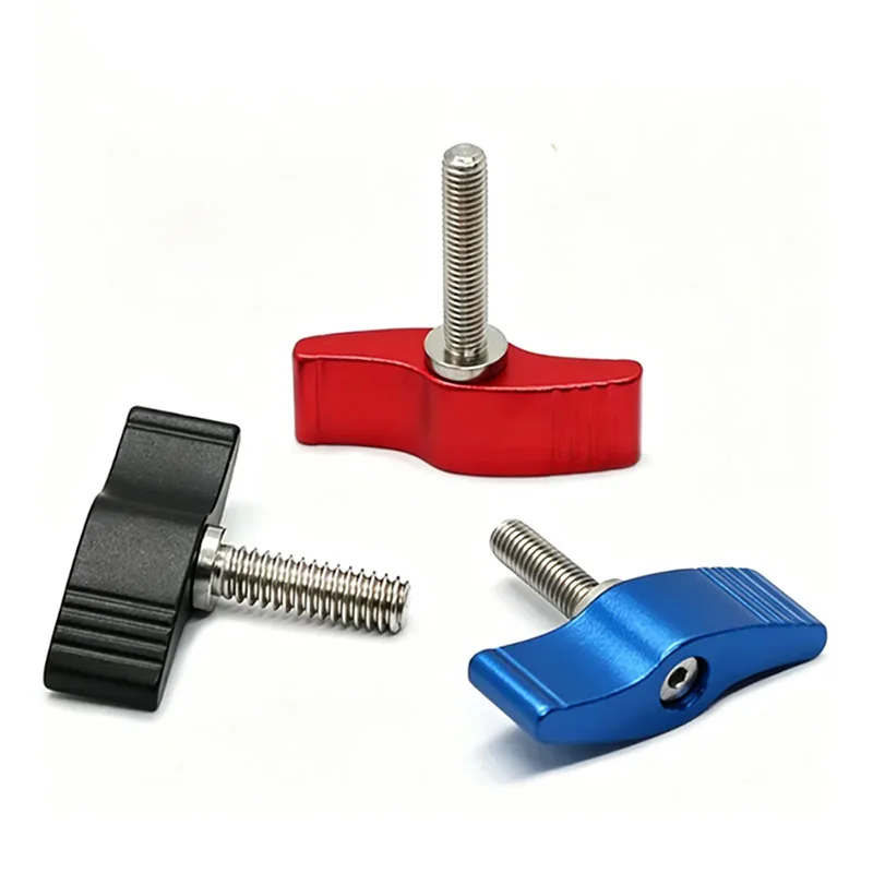 1Pcs M4 M5 M6 M8 Thumb Screws T Type 7 Type Hand Tightening Butterfly Handle Screws for SLR Camera Rail Rod Slider