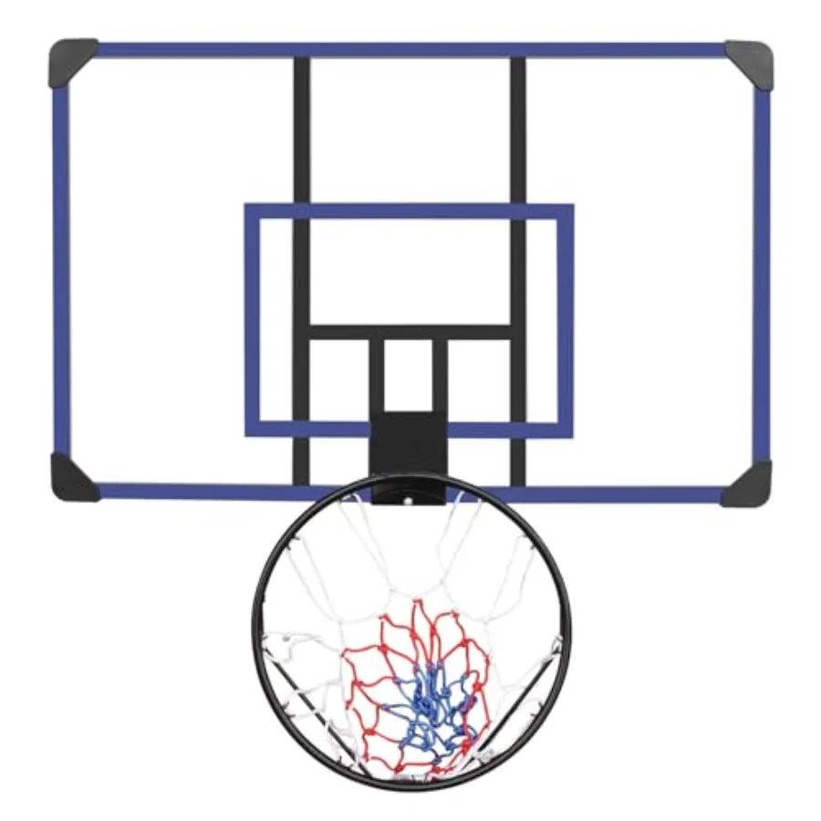 Ring Basket Dinding 45x29 Desain Lipat Anti Pecah dengan Jaring Tahan Segala Cuaca untuk Basket Indoor dan Outdoor